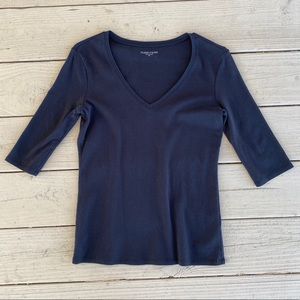 EILEEN FISHER Three Quarter Sleeve Top